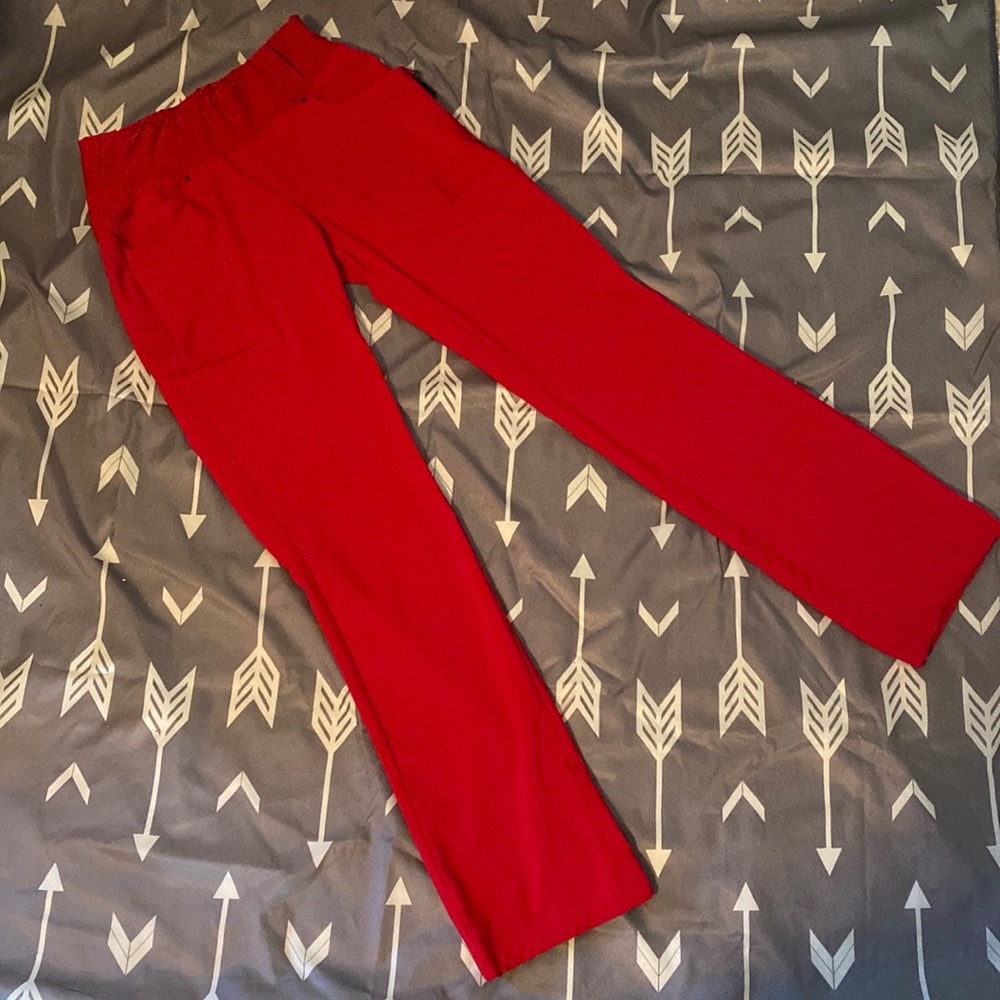 Cherokee xxs red I flex knit waistband